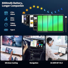 Load image into Gallery viewer, 10 inch Android 15 Tablet, 2026 Tablet with Keyboard, 24GB+256GB+2TB Expand, Black_2221