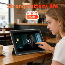 Load image into Gallery viewer, 10 Inch Android 15 Tablet, 8GB RAM 32GB Storage Tablets, 10.1" HD IPS Display, 5G WiFi-6, Tablets with 6000mAh Battery, Dual Camera for Video Call, Android Tablet with Case & Stylus Pen for Work/Study, Black_50