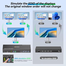 Load image into Gallery viewer, 10 Ports HDMI KVM Switch 4K@60Hz EDID Simulation,USB 3.0 KVM Switch for 10 Computers Share 1 Monitor and 4 USB Devices, KVM Switches with Audio RS232 Wired Remote 12V Power and USB Cable, black_608