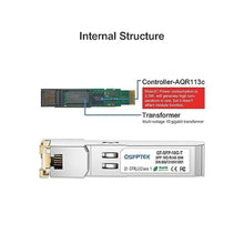 Load image into Gallery viewer, 10Gb SFP+ RJ45 Transceiver, 10GBASE-T SFP to Ethernet Module, 10 gigabit SFP Copper RJ-45 30m, 10g Networking Optical Fiber mini gbic Generic Compatible for 200 Vendors_1555
