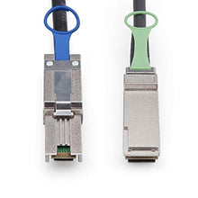 Load image into Gallery viewer, 10Gtek QSFP (SFF-8436) to SFF-8088 DDR Hybrid Mini SAS Cable, External Copper SAS Cable for NetApp DS4243 DS4246 DS2246, 100-Ohm, 2-m(6.6ft), pc_2320