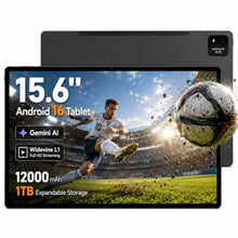 Load image into Gallery viewer, 15.6 Inch Tablet, Android 16, Widevine L1, FHD IPS Display for Sheet Music, Black_1