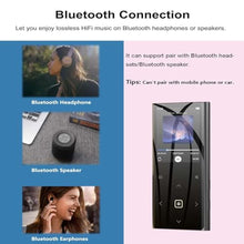 Load image into Gallery viewer, 160GB MP3 Player for Kids with Bluetooth Portable Music Player 2.4" Large Screen Built-in Speaker Support Video FM Radio Voice Recorder E-Book Earphones Included, Black_884
