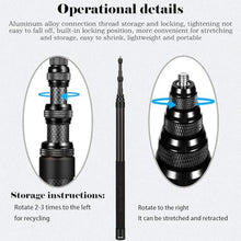 Load image into Gallery viewer, 17-118"/3.0m Carbon Fiber Invisible Selfie Stick 9.8ft Extended Super Long Pole for Insta360 X5/X4 Insta 360 X3 ONE X2, ONE R, ONE X, ONE GO 3S 3 2 Gopro Max Action Camera Accessories, Black_12
