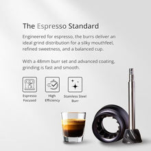 Load image into Gallery viewer, 1Zpresso J-Ultra Manual Coffee Grinder Iron Gray, Conical Burr, Foldable Handle, Magnet Catch Cup Capacity 40g, Numerical Adjustable Finely Setting, Faster Grinding Efficiency Ideal for Espresso, IronGray_5027
