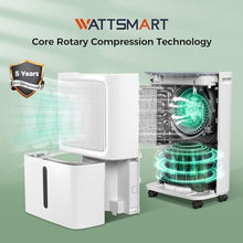Load image into Gallery viewer, 2,500 Sq.Ft Quiet Dehumidifier for Basement with Drain Hose, MAX 34 Pint, white_4242