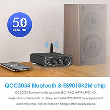 Load image into Gallery viewer, 2 Channel Bluetooth 5.0 Power Amplifier Stereo Audio Amp 200W APTX-HD Nobsound NS-15G PRO_2557