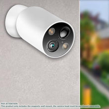 Load image into Gallery viewer, 2-Pack Magnetic Wall Mounts - Compatible with TP-Link Tapo MagCam Outdoor Camera 2024 PCMag Recommended Outdoor Security Camera Accessories, White_1662
