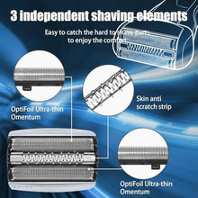 Load image into Gallery viewer, 2 Pack Series 7 70S Electric Shaver Head Replacement for Braun, Foil Shaver Replacement Heads Compatible with Braun Series 7 Shavers 720cc, 730cc, 735s, 750cc, 760cc, 790cc, 795cc Shaver Foil, Silver_400