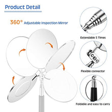 Load image into Gallery viewer, 2 Pcs Telescoping Inspection Mirror Set 3 Lb Magnetic Stick Gadget 3.14 Inches Flexible Round Mirror 29.5 Inches Extra Long Handle Telescoping Magnet Pickup Tools for Christmas Birthday Father's Day_28