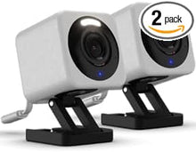 Load image into Gallery viewer, WYZE Cam v4, 2.5K HD WiFi Smart Home Security Camera, Indoor/Outdoor, Pet/Baby Monitor, Motion Activated Spotlight/Siren, Color Night Vision, 2-Way Audio, Compatible with Alexa & Google, Grey, 2 Pack