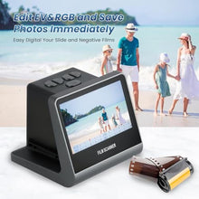 Load image into Gallery viewer, 22MP Film and Slide Scanner with 5 LCD Screen, Convert Color & B&W Negatives & Slides 35mm, 126, 110 Film to High Resolution JPEG Digital Photos_160