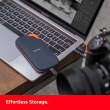 Load image into Gallery viewer, 2TB SANDISK Extreme PRO Portable SSD with USB4, Up to 3800 MB/s Read and 3700MB/s Write, USB-C, USB 3.2, Backwards Compatible, IP65 Water and Dust Resistance - SDSSDE82-2T00-G25, Black_1501