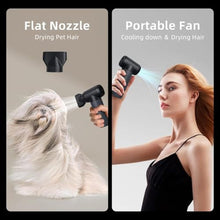 Load image into Gallery viewer, 3-Gear Electric Portable Air Duster - 180000RPM Jet Dryer Blower, No Canned Air, Jet Fan for Car Dry, Computer Cleaning, Black_7333