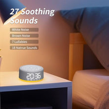 Load image into Gallery viewer, 3 in 1 Sound Machine Alarm Clock Night Light White Noise Machine with 30 Sleeping Sounds for Baby Kids Adults 32 Level Volume Auto Off Timer Memory Function Digital Clock with 30 Wake Up Sounds_6256