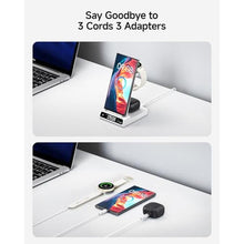 Load image into Gallery viewer, 3 in 1 Wireless Charger for Samsung Galaxy S26 Ultra, Galaxy Watch 8, Buds, White_119