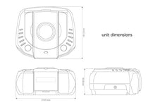 Load image into Gallery viewer, HANNLOMAX HX-334CD CD Player with PLL AM/FM Radio, Digital Clock with Dual Alarm, Red LED Display, Aux-in, AC Operation only. (Purple)