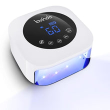 Load image into Gallery viewer, Lavinda UV LED Nail Lamp, Cordless Nail Lamp 54W Rechargeable Nail Dryer Gel Polish Light with Large LCD Display, Professional Gel Curing Lamp with 4 Timer Setting Auto Sensor for Salon and Home