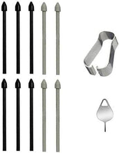 Load image into Gallery viewer, 10 Pcs Tab S9 Ultra S Pen Tips Replacement for Samsung Galaxy Tab S9 Ultra Pen, Galaxy Tab S9 Plus Pen, Galaxy Tab S9 FE Verison Stylus S Pen Replacement Tips/Nibs +Sim Eject Pin (10 PCS Black)