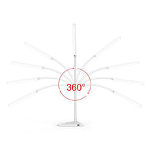 Load image into Gallery viewer, RAOYI LED Desk Lamp, 12W Dimmable Table Lamp Eye-Caring Reading Light with USB Charging Port Touch Control 5 Color Modes 6-Level Brightness Adjustable for Office Home Bedroom (White)