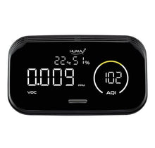 Load image into Gallery viewer, Huma-i Smart (HI-300), Indoor Air Quality Monitor Which Measures CO2, VOC, Particle Matter (PM2.5 PM10 PM1.0), Temperature, Humidity with a Mobile app, Black