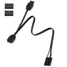 Load image into Gallery viewer, COMeap 4 pin ARGB Adapter for Corsair Commander Core XT? Commander Core, Lighting Node Core and RGB Fan Hub?1 to 2 ARGB Splitter Extension Cable Connect to 5V 3-Pin ARGB Devices 6.5 Inch