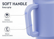 Load image into Gallery viewer, Meoky 32 oz Tumbler with Handle, Insulated Tumbler with Lid and Straw, Stainless Steel Travel Mug, Keeps Cold for 24 Hours, 100% Leak Proof, Fits in Car Cup Holder (Lilac)