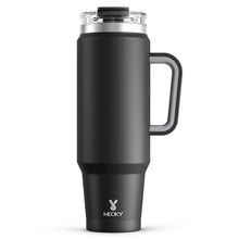 Load image into Gallery viewer, Meoky 40 oz Tumbler with Handle and Straw, Insulated Tumbler with Lid and Straw, Stainless Steel Travel Mug, Keeps Cold for 34 Hours, 100% Leak Proof, Fits in Car Cup Holder (Night)