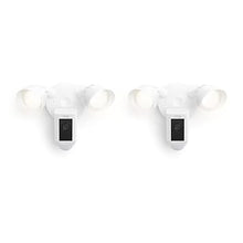 Load image into Gallery viewer, Ring Floodlight Cam Wired Plus with motion-activated 1080p HD video (2021 release), 2-pack, White