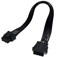 Load image into Gallery viewer, COMeap (2-Pack) CPU 8 Pin Extension Cable, Motherboard ATX CPU 8 Pin (4+4) Male to Female Adapter for Power Supply PSUs 9.5-inch(24cm)