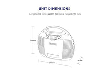 Load image into Gallery viewer, HANNLOMAX HX-327CD Portable CD Player with AM/FM Radio, Aux-in, AC/DC Dual Power Source. (Blue)