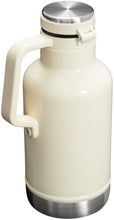 Load image into Gallery viewer, Stanley Classic Easy-Pour Insulated Growler Keeps Beer Cold & Carbonated made with Stainless Steel Interior, Durable Exterior Coating & Leak-Proof Lid, Easy to Carry Handle, 64 Oz, Cream Gloss