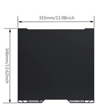 Load image into Gallery viewer, 3D Printer H2D/H2S Build Plate Double Sided PEI Textured Sheet, 355x346.5mm Heat Bed Flexible Removable Spring Steel Heated 3D Printing Bed Platform Mat for Bambu Lab H2D Combo Black, ForHD_745
