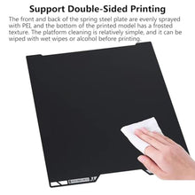 Load image into Gallery viewer, 3D Printer H2D/H2S Build Plate Double Sided PEI Textured Sheet, 355x346.5mm Heat Bed Flexible Removable Spring Steel Heated 3D Printing Bed Platform Mat for Bambu Lab H2D Combo Black, ForHD_746