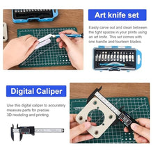 Load image into Gallery viewer, 3D Printer Tools Kit - 3D Printing Accessory with 55Pcs, Blue_1253