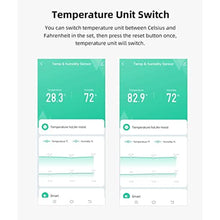 Load image into Gallery viewer, 4-Pack WiFi Temperature Humidity Sensor: Wireless Temperature Humidity Monitor with App Alert, Free Data Storage Export, Smart Indoor Thermometer Hygrometer Compatible with Alexa Google Assistant_1026