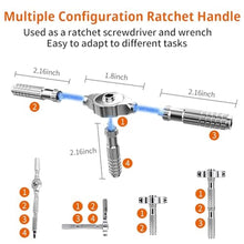 Load image into Gallery viewer, 40 in 1 Magnetic Ratchet Screwdriver Set, Multi Bit DIY Magnetic Screwdriver Set with Detachable Ratchet Handle, Portable Precision Repair Tool Kit for Furniture, Electronics, Bicycle New Tools 2026, Black_99
