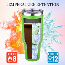 Load image into Gallery viewer, 40 oz Tumbler with Lids and Straws Double Wall Vacuum Insulated Tumbler Cup,Stainless Steel Leak-proof Thermal Tumbler Powder Coated Travel Coffee Mug for Cold and Hot Drinks,Avocado Green, AvocadoGreen_5128
