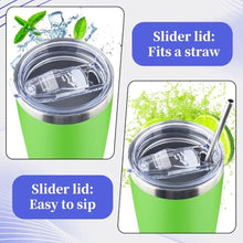 Load image into Gallery viewer, 40 oz Tumbler with Lids and Straws Double Wall Vacuum Insulated Tumbler Cup,Stainless Steel Leak-proof Thermal Tumbler Powder Coated Travel Coffee Mug for Cold and Hot Drinks,Avocado Green, AvocadoGreen_5130