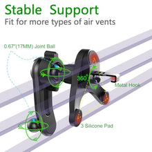 Load image into Gallery viewer, OCEANLOVE Universal Air Vent Clip Replacement for Car Phone Holder and 360°Swing Arm Extension Rod Accessories, with Diameter 0.67 in 17 mm Joint Ball for Most Car Phone Mount