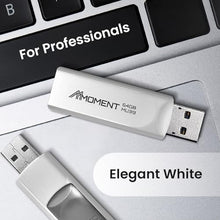 Load image into Gallery viewer, MMOMENT MU39 64GB USB 3.1 Gen1 Flash Drive, Read Speed up to 100MB/s, Retractable Design Thumb Drive