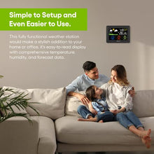 Load image into Gallery viewer, BALDR Home Weather Station - Indoor Outdoor Thermometer Wireless Home Weather Station with 3 Remote Sensor, Atomic Alarm Clock, Backlight & Humidity Monitor - Weather Stations Wireless Indoor Outdoor