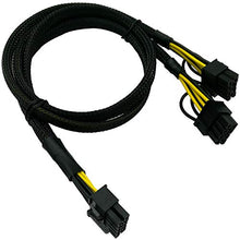Load image into Gallery viewer, COMeap GPU Power Cable for HP DL580 DL585 DL980 G7 Server, 10 Pin to Dual PCI-E 8 Pin(6+2) Power Adapter Splitter 25-in(63.5cm)