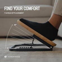 Load image into Gallery viewer, Adjustable Under Desk Foot Stool - Ergonomic Foot Rest with 7 Angles - Natural