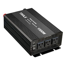 Load image into Gallery viewer, YSOLX 1500W Power Inverter 12V to 110V?Dc to Ac Inverter 3 AC Outlets?1500 Watt Inverter for Hurricanes, Power Outages?RV, Camping