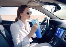 Load image into Gallery viewer, Meoky 40 oz Tumbler with Handle and Straw, Insulated Tumbler with Lid and Straw, Stainless Steel Travel Mug, Keeps Cold for 34 Hours, 100% Leak Proof, Fits in Car Cup Holder (Sky)