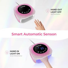 Load image into Gallery viewer, Lavinda UV Nail Lamp, 54W UV Light for Gel Nails with Rhinestones, Plug-in UV LED Nail Lamp Nail Light Fast Curing Lamp Nail Dryer for Gel Polish, Nail Supplies for Salon Home Use, Gradient Pink