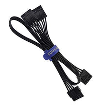 Load image into Gallery viewer, COMeap Molex Power Cable for Cooler Master PSUs, 5 Pin to 3X 4 Pin Molex Hard Drive HDD Power Adapter Splitter for BTC Mining Riser Card 20-in(50cm)