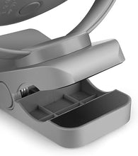 Load image into Gallery viewer, Viniper 6 inch Rechargeable Clip on Fan, 5000mah Battery Desk Fan : 360° Rotation & 3 Speeds Strong Wind Portable Fan, 8-30 Working Hours, Quiet and Powerful (Gray)