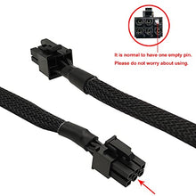 Load image into Gallery viewer, COMeap SATA Power Cable for EVGA PSUs, 6 Pin to 3X 15 Pin SATA Hard Drive Adapter Sleeved Splitter for Some Specific Types of EVGA Power Supply 20-in(50cm)